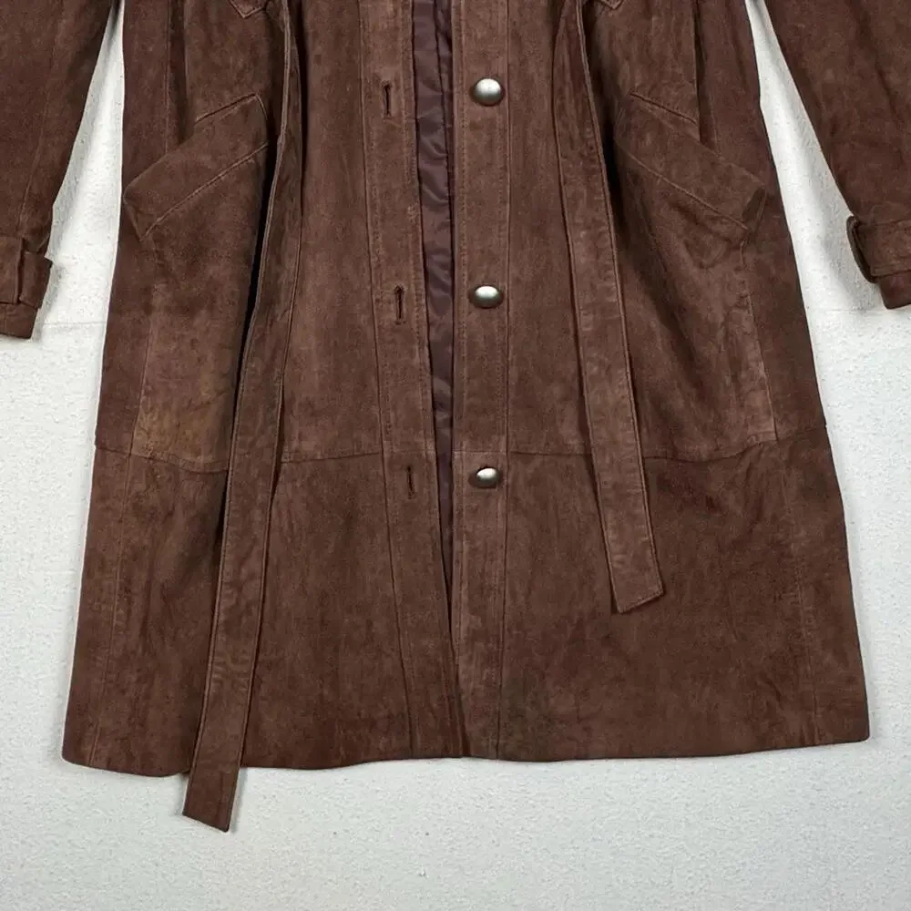 Elizabeth and James Long Suede 100% Real Leather Jacket Size XS‎ - Picture 5 of 11